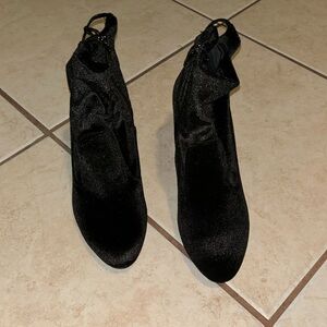 Black Suede Booties